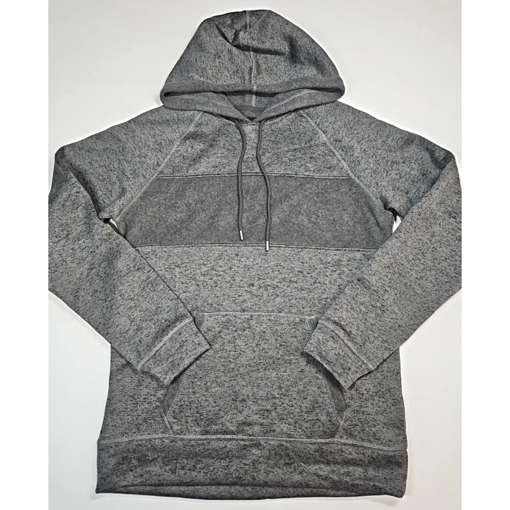 Caliville‎ Men's Heather Gray Fleece Pullover Hoodie w/ Kangaroo Pocket Size M